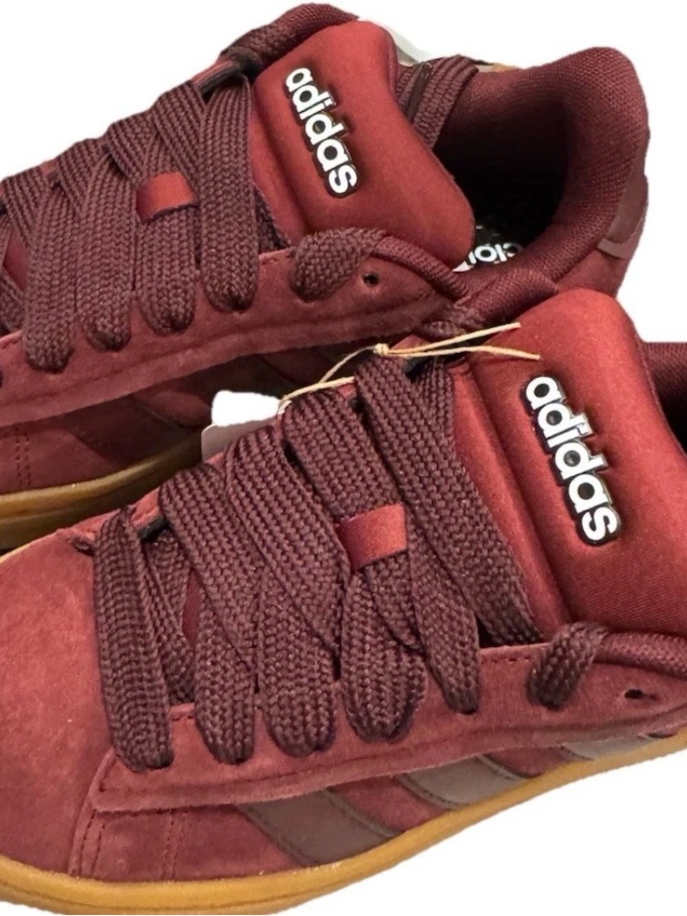 New Adidas Grand Court Alpha Red Ruby Gum Men Sz 4 Women 6 Casual Sneaker W Box
